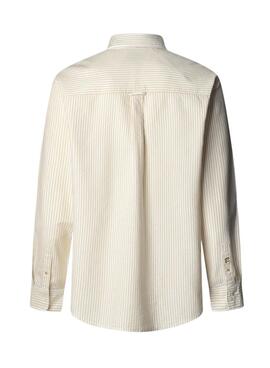 Camisa de rayas Pepe Jeans Prescot amarillo para hombre