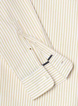 Camisa de rayas Pepe Jeans Prescot amarillo para hombre