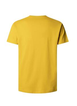 Camiseta Pepe Jeans básica amarillo para hombre