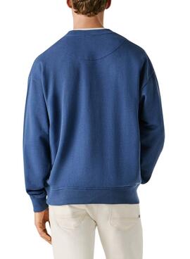Sudadera Pepe Jeans Summer Logo azul para hombre