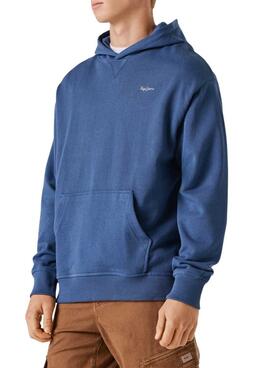 Sudadera con capucha Pepe Jeans Geo azul para hombre