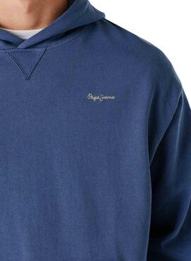 Sudadera con capucha Pepe Jeans Geo azul para hombre