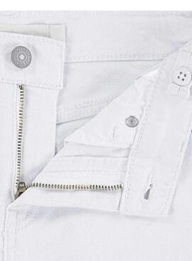 Pantalón vaquero Levis Wide Leg blanco para niña