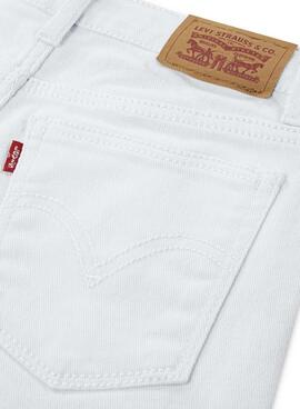 Pantalón vaquero Levis Wide Leg blanco para niña