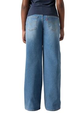 Pantalón vaquero Levis High Rise Baggy azul para niña