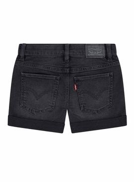 Shorts Levis Girlfriend negro para niña