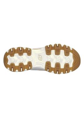 Zapatillas Skechers D Lites Bold beige para mujer