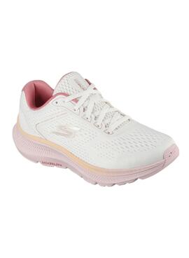 Zapatillas Skechers Go Run blanco y rosa para mujer