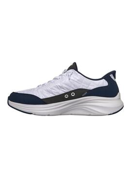 Zapatillas Skechers Contour Foam blanco y azul marino para hombre