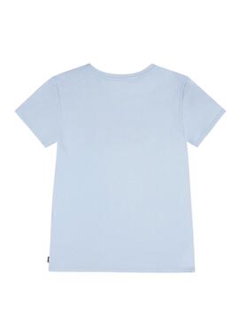 Camiseta Levis Batwing azul claro para niña y niño