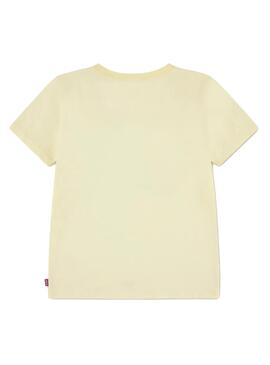 Camiseta Levis Chambray Applique amarillo para niña
