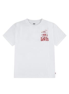 Camiseta Levis Burger Meal blanco para niño