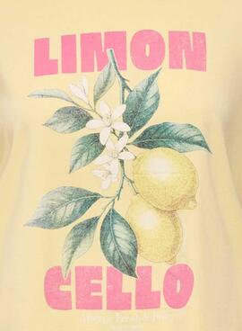 Camiseta Only Lucy amarillo para mujer