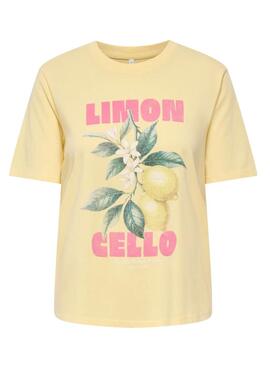Camiseta Only Lucy amarillo para mujer