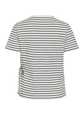 Camiseta Only Sinny rayas blanco para mujer