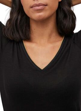 Camiseta Vila Noel negro para mujer