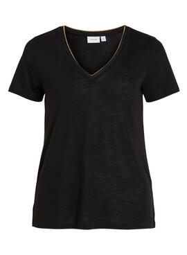 Camiseta Vila Noel negro para mujer