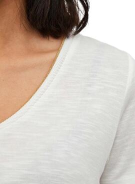 Camiseta Vila Noel blanco para mujer
