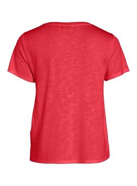 Camiseta Vila Noel rojo para mujer