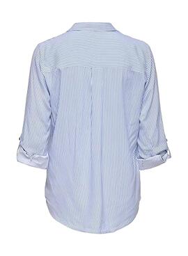 Camisa Only Yasmin azul para mujer