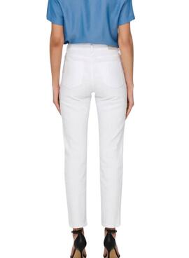 Pantalón vaquero Only Emily blanco para mujer