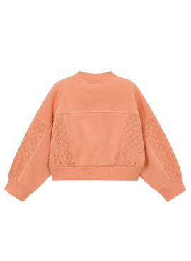 Sudadera Mayoral con cremallera coral para niña