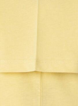 Camiseta Pepe Jeans New Arta logo amarilla para niño 