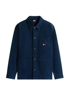 Sobrecamisa Tommy Jeans oversize marino para hombre