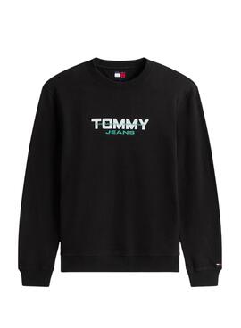 Sudadera Tommy Jeans Essential DNA negro para hombre