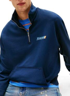 Sudadera Tommy Jeans LA Relaxed marino para hombre