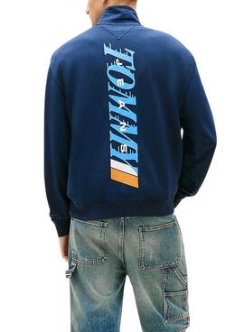Sudadera Tommy Jeans LA Relaxed marino para hombre