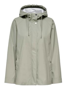 Chubasquero Only Elisa verde para mujer