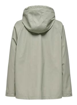 Chubasquero Only Elisa verde para mujer