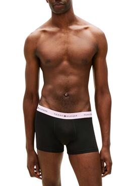 Pack 3 calzoncillos Tommy Hilfiger Trunk Signature negro multi para hombre