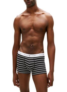 Pack de 3 calzoncillos Tommy Hilfiger Trunk Signature estampados para hombre
