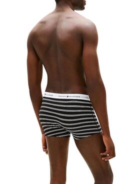 Pack de 3 calzoncillos Tommy Hilfiger Trunk Signature estampados para hombre