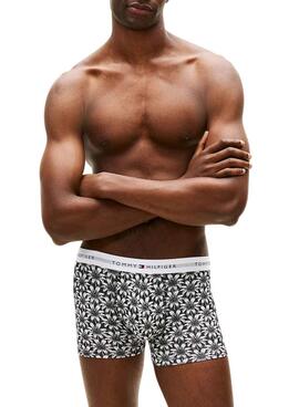 Pack de 3 calzoncillos Tommy Hilfiger Trunk Signature estampados para hombre