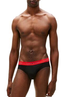 Paquete 3 calzoncillos Tommy Hilfiger slip negro para hombre
