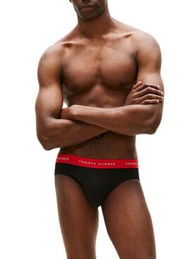 Paquete 3 calzoncillos Tommy Hilfiger slip negro para hombre