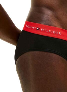 Paquete 3 calzoncillos Tommy Hilfiger slip negro para hombre