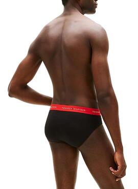 Paquete 3 calzoncillos Tommy Hilfiger slip negro para hombre