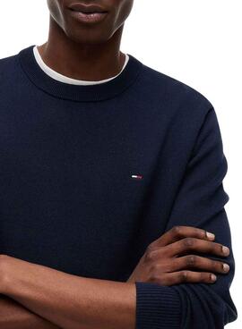Jersey Tommy Jeans Essential slim marino para hombre