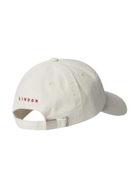 Gorra Pepe Jeans Alix blanco para niña 