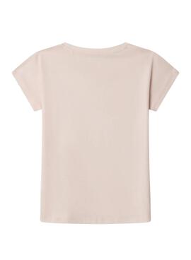 Camiseta Pepe Jeans Gigi rosa para niña 