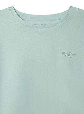 Camiseta Pepe Jeans Gigi azul  para niña 