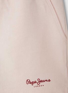 Short Pepe Jeans Gab rosa para niña 