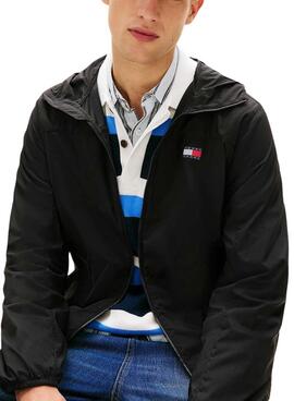 Cazadora Tommy Jeans Outdoor Shell negro para hombre
