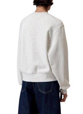 Sudadera Carhartt American Script gris para mujer