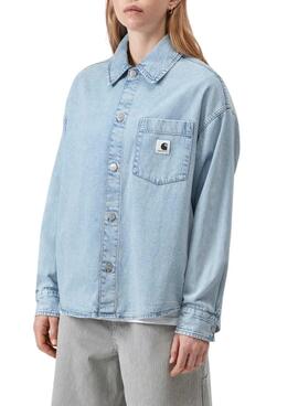 Sobrecamisa denim Carhartt Alta azul claro para mujer