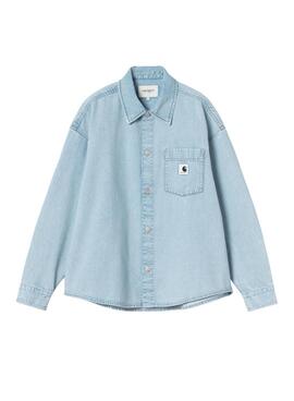 Sobrecamisa denim Carhartt Alta azul claro para mujer